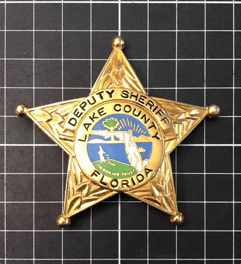 Deputy Sheriff Lake County Florida Collectible Badges Badgecollection