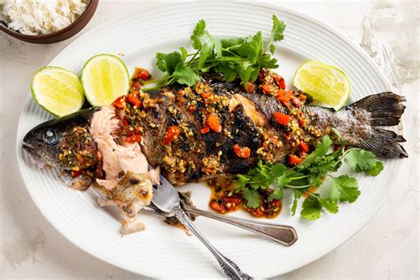 Thai Whole Fish Recipe With Coriander Chili Sauce