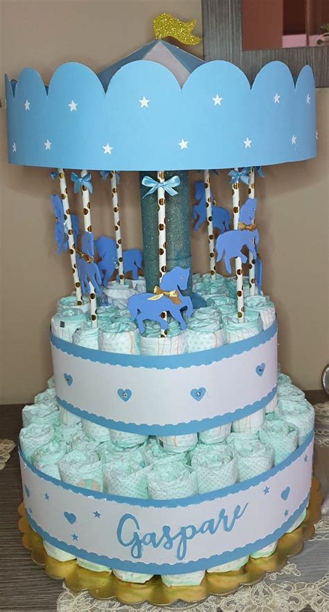 Premium Tier Hot Air Balloon Diaper Cake With Stuffed Bear Etsy Artofit