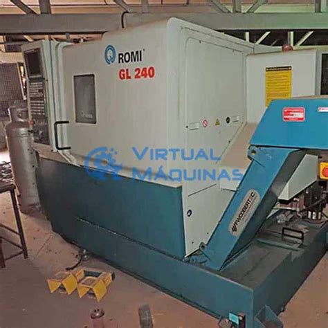 Torno CNC marca Romi modelo GL240 Ø x Comp 300 x 400 mm Virtual