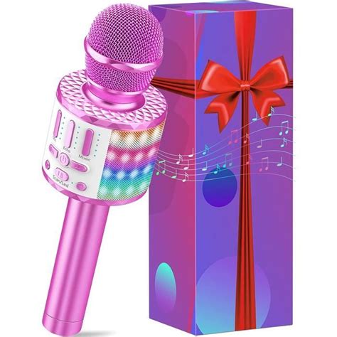 Micros sans Fil Karaoké Microphone Karaoke Bluetooth avec Lère Scène