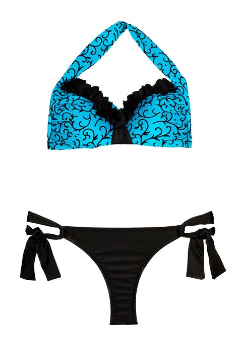 Wonderful Push Up Bandeau Bikini Ornaments Luxusbikinis De