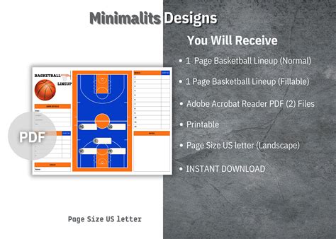 Basketball Lineup, Basketball Lineup Maker, Basketball Game Day
