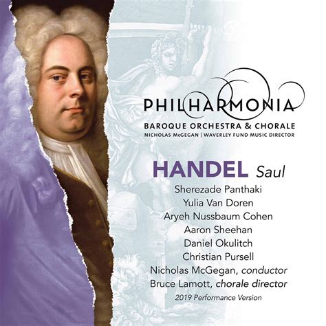 Handel Saul HWV 53 Live Album Of Philharmonia Baroque Orchestra