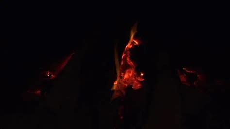 Embers Of Coal Glowing Red Hot With Smal Stock Video Pond5