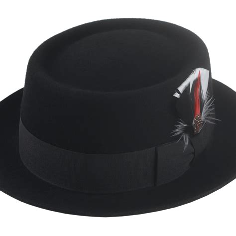 Handcrafted Black Porkpie Hat The Jazzist Agnoulita Hats