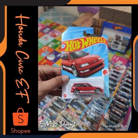 Jual HOT WHEELS HONDA CIVIC EF MERAH Shopee Indonesia