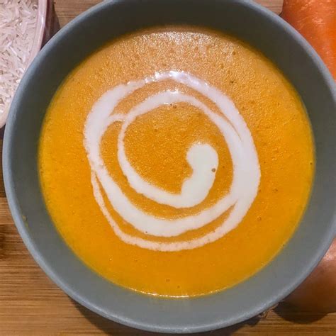 Potage Cr Cy La Carotte Et Riz Inspirations Cuisine