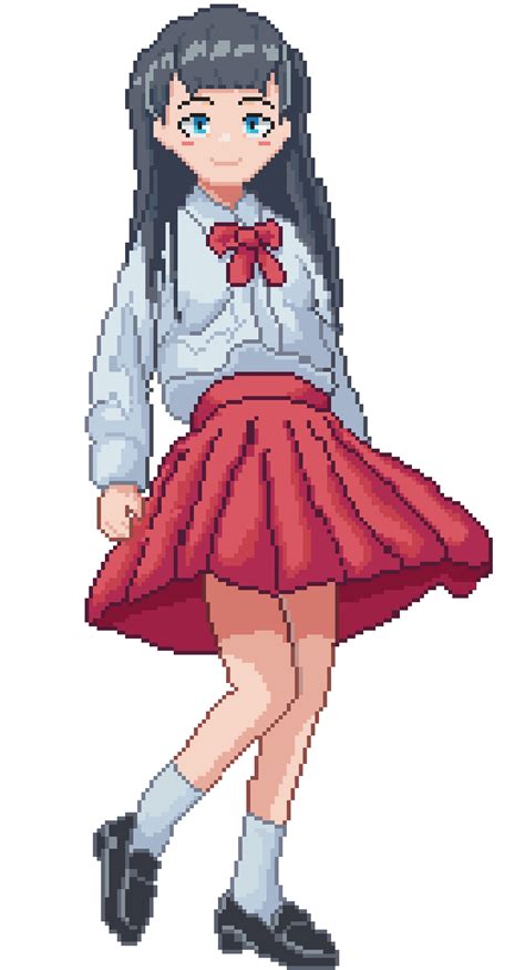 Jimoon On Twitter 픽셀아트 입문 재밌다 2학년 시작 전에 애니메이션까지 도전 Pixelart