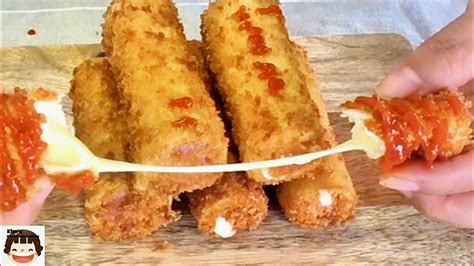 Mozzarella Cheese Corn Dog Korean Street Food With No Knead Dough