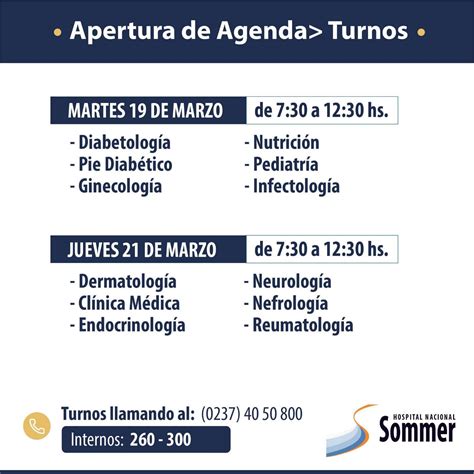 Apertura De Agenda Del Hospital Sommer