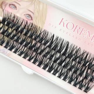 Koremaz D D D D D Hot Melt Hair Grafting False Eyelashes C D Curl Cluster Lash Natural