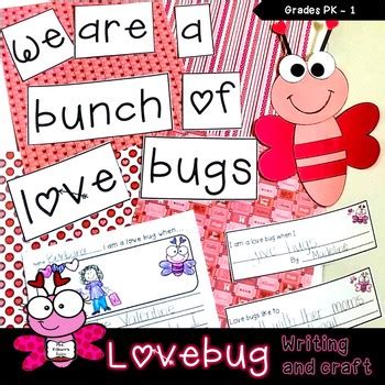 Love Bug Valentine Craft by Barbara Kilburn | Teachers Pay Teachers