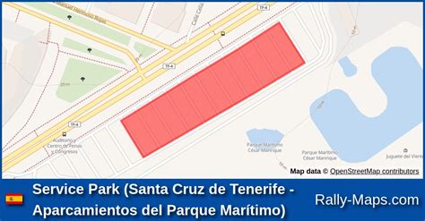 Karte Service Park Santa Cruz De Tenerife Aparcamientos Del Parque