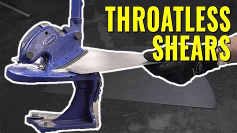 The BEST WAY To Cut Curves In Sheet Metal Eastwood Throatless Shear