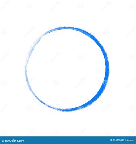 Isolated Blue Circle Drawing Stock Illustration Illustration Of