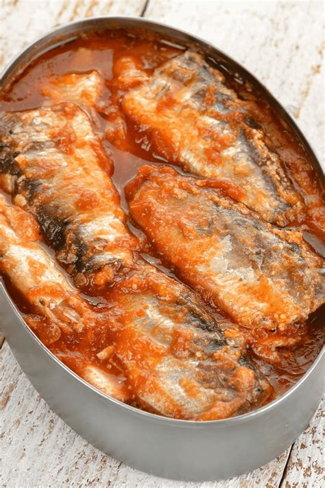 Canned Sardines In Tomato Sauce Half Scratched