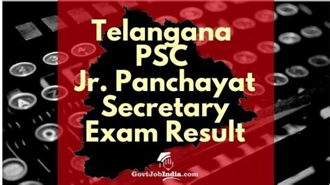 Ts Panchayat Secretary Results Ts Panchayat Merit List At Tspri