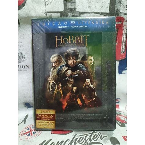 Blu ray o Hobbit a batalha dos cinco exércitos triplo estendido