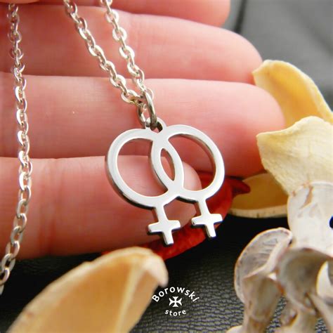 Female Symbol Double Sided Lesbian Symbol Stainless Steel Etsy