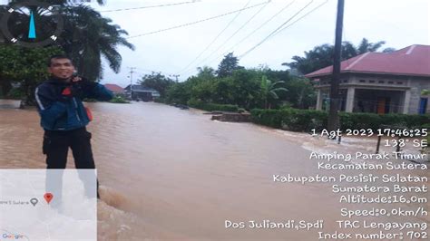 Ratusan Rumah Di Dua Kecamatan Di Pesisir Selatan Terendam Banjir