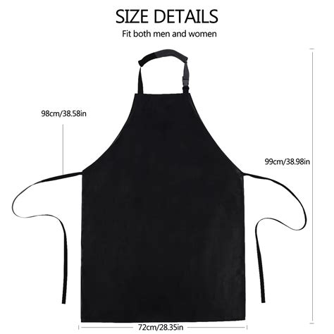 2 Pack Waterproof Rubber Vinyl Apron Chemical Resistant Work Apron With