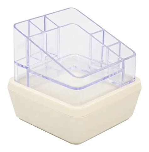 Caixa Organizadora Nude Porta Cosméticos 6 Divisórias MercadoLivre