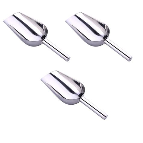 Pcs Ice Cube Scoop Stick Scoops Flour Spoon Stainless Steel Walmart