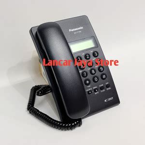 Jual Telepon Kabel Analog Panasonic Kx T Hitam Telepon Kantor