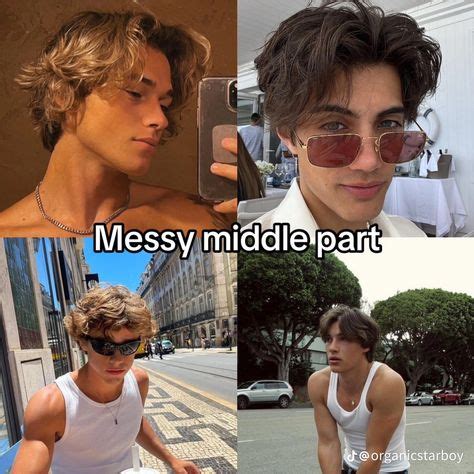 middle part mens haircut style fashion inspo fade haircut curly hair