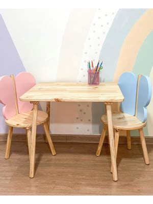 Conjunto Mesa E Cadeira Borboleta Infantil Elo7