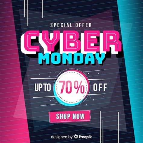 vector discount cyber monday banner