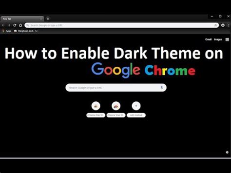 How To Enable Dark Theme In Google Chrome YouTube