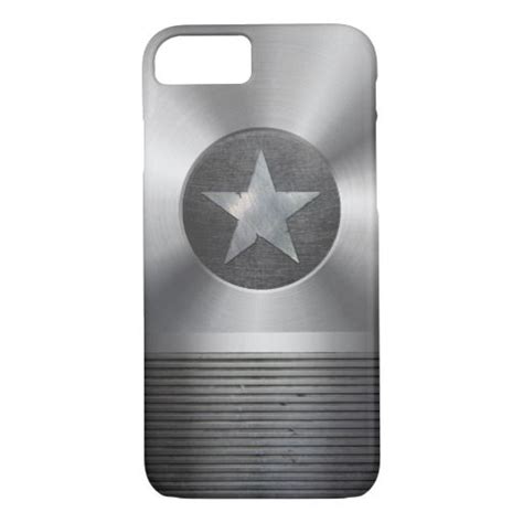 Steel And Metal Superhero Star Shield Case Mate Iphone Case Zazzle