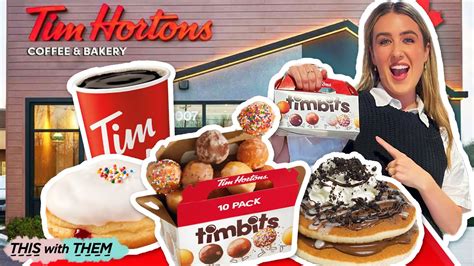 Trying All The Timbits At Tim Hortons Uk 😲 Youtube