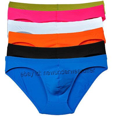 Men S Elastic Briefs Lofitness Underwear Swimwear Bulge Pouch Bikini Brief Pants Ebay