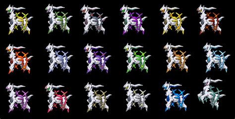 Arceus Forms by krosskothen on DeviantArt