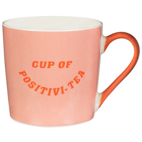 Positive Quote Printed Mug Cup Of Positivi Tea Mugs B M