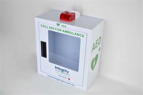 Aed Wall Mounted Cabinet Audio Alarm And Strobe Light Integrity