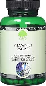 Vitamin B1 Thiamine HCl Capsules 250mg Of B1 Thiamine HCl Per Capsule