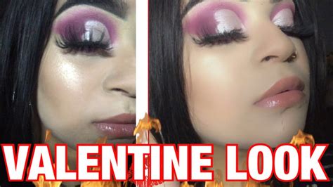 Heart Cut Crease Valentines Makeup ️ By Chacha Adorno Youtube