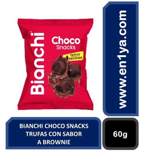 BIANCHI CHOCO SNACKS TRUFAS CON SABOR A BROWNIE X60g