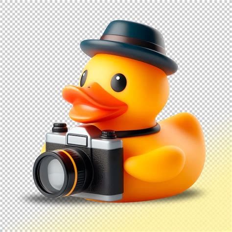 Fotograf A De Pato De Goma Amarillo Psd Sobre Un Fondo Transparente