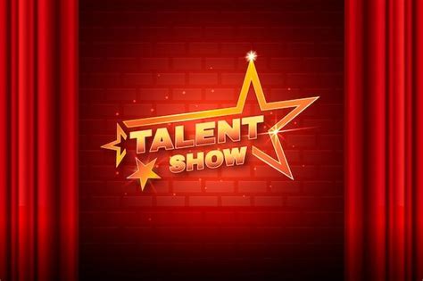 Free Vector Realistic Talent Show Background Talent Show Talent