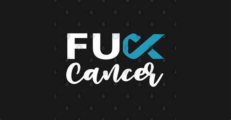 Ovarian Fuck Cancer Ribbon Awareness Ovarian Cancer T Shirt TeePublic