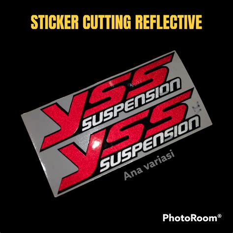 STICKER CUTTING YSS SUSPENSON STICKER CUTTING YSS REFLECTIVE HARGA 1