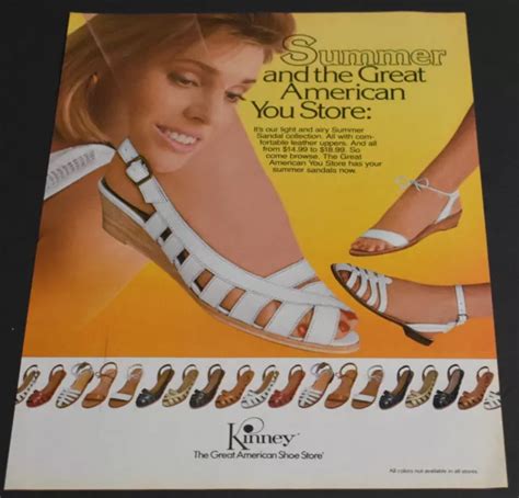 1984 PRINT AD Sexy Heels Long Legs Lady Dirty Blonde Kinney Fashion Footwear Art 10 34