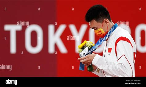 Tokyo Japan 5th Aug 2021 Silver Medalist Zhu Yaming Of China Reacts