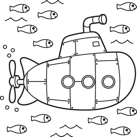 Coloriage Sous Marin Avec Des Poissons T L Charger Et Imprimer