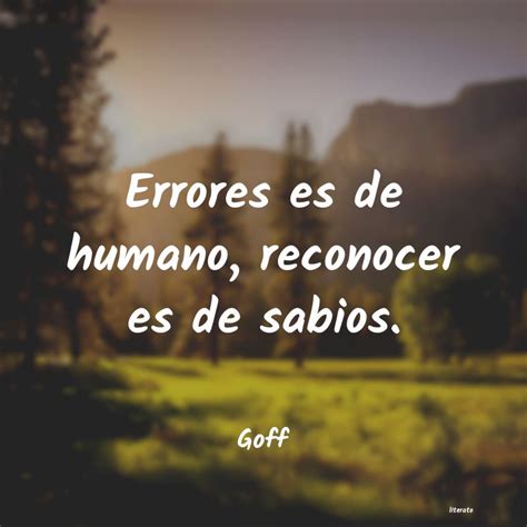 Frases De Reconocer Mis Errores Literato